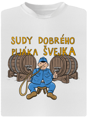 Sudy dobrého pijáka Švejka pánské sportovní tričko White