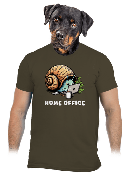 Šnekův home office pánské tričko Urban Khaki