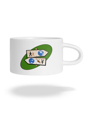 Dálkový pochod hrnek makronka White