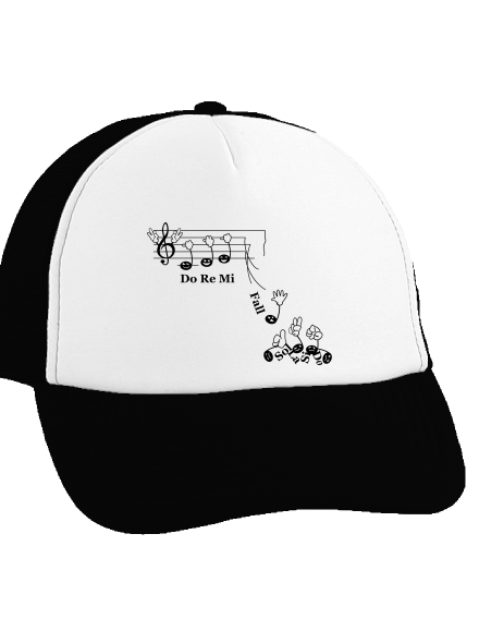 Do re mi fall kšiltovka truckerka Black cap