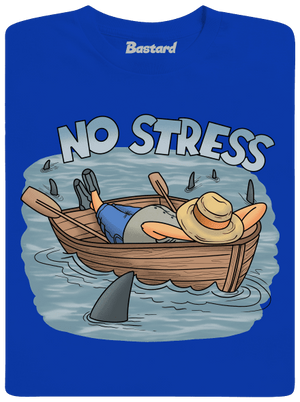 No stress pánské tričko Royal Blue
