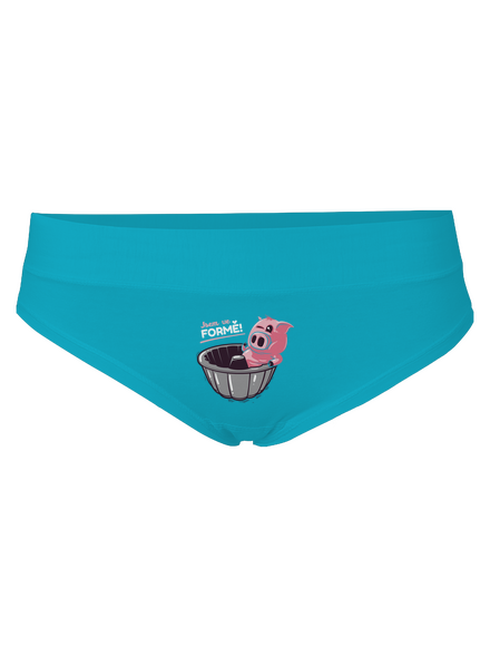 Ve formě dámské kalhotky Turquoise