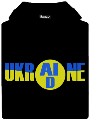 Ukrajina - AID dámská mikina klokanka Black