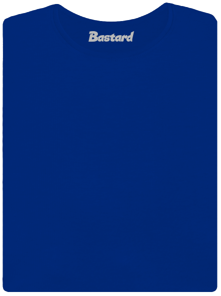 Bez potisku dámské tričko s lemem Royal Blue Mal