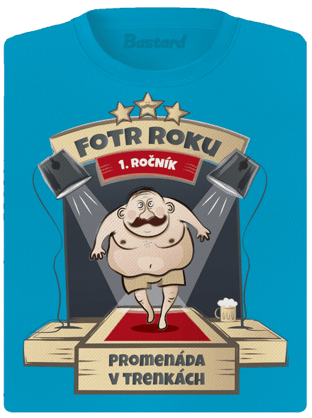Fotr roku dámské sportovní tričko Blue Atol