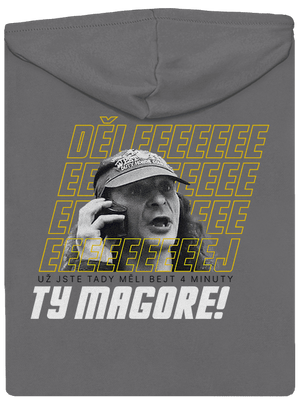 B18: Jiří Kára dámská mikina na zip Steel Gray