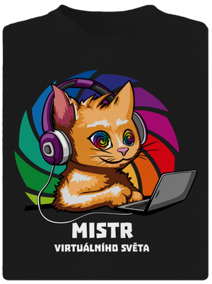 Mistr virtuálního světa pánské sportovní tričko Black