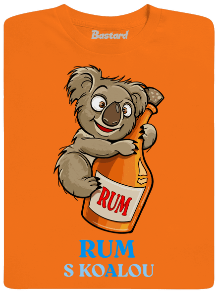 Rum s koalou pánské tričko Orange