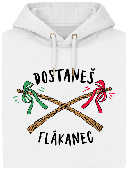 Flákanec unisex mikina premium Snowwhite