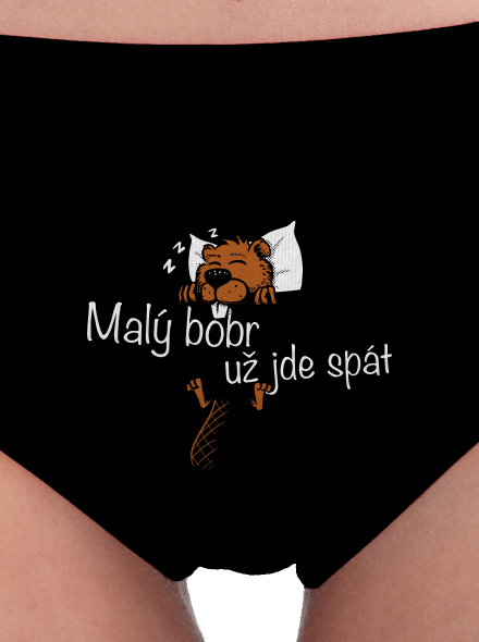 Malý bobr dámské kalhotky Black