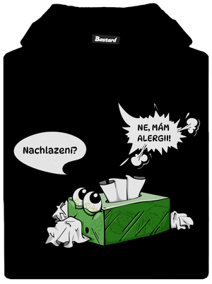 Mám alergii dětská mikina klokanka Black