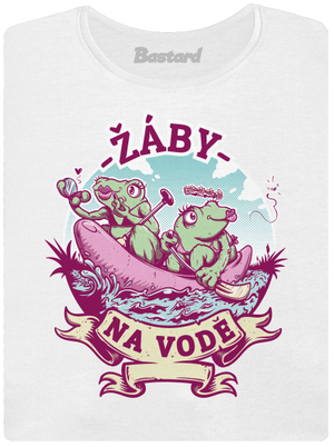 Žáby na vodě dámské tričko premium White