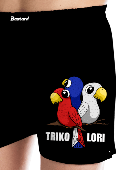 Trikolori pánské trenky Black