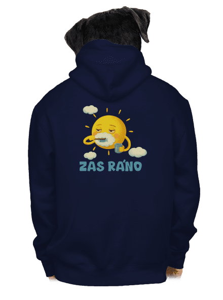 Zas ráno pánská mikina na zip Navy