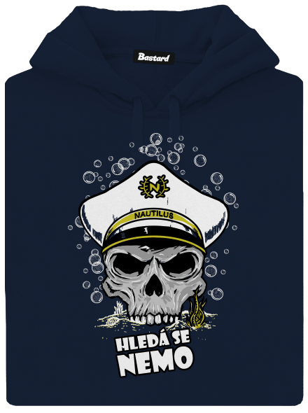 Kapitán Nemo pánská mikina klokanka Navy