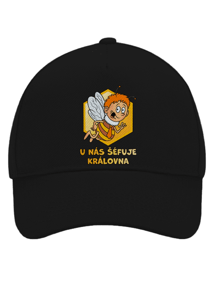 Včelí královna kšiltovka baseballka Black