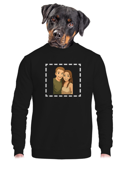 Ghibli efekt z vlastní fotky unisex mikina bez kapuce Black