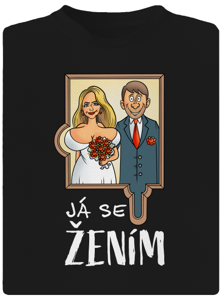 Já se žením/vdávám pánské sportovní tričko Black