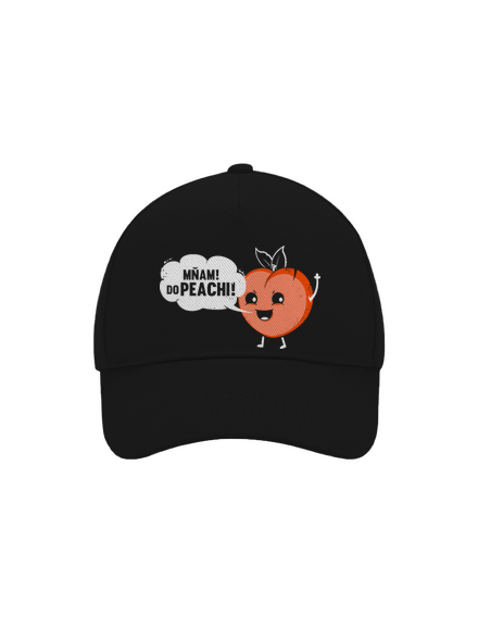 Mňam do peachi kšiltovka baseballka Black