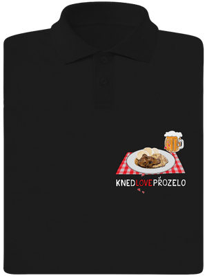 Knedlo vepřo zelo pánská polokošile Black