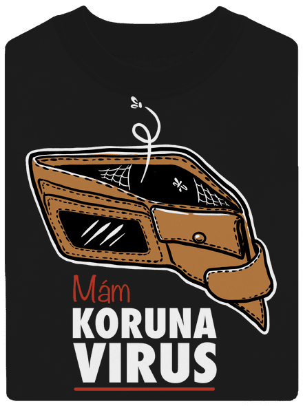Korunavirus v peněžence unisex mikina bez kapuce Black