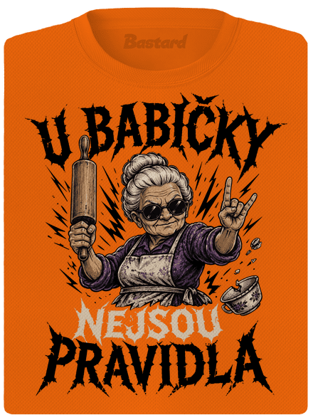 U babičky dámské sportovní tričko Neon Orange