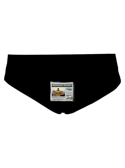 Rybářské noviny dámské kalhotky Black