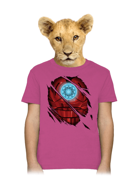 Ironman dětské tričko Fuchsia