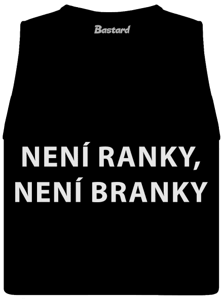 Není ranky, není branky dámské tílko volné Black