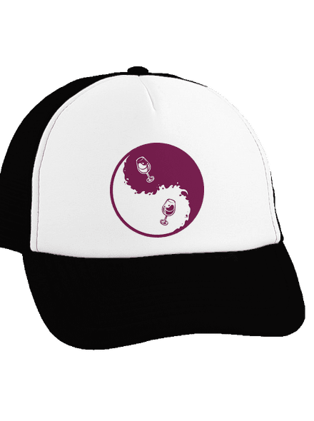 Jin Jang víno kšiltovka truckerka Black cap