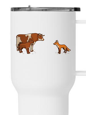 Vůl, pes a vulpes termohrnek White