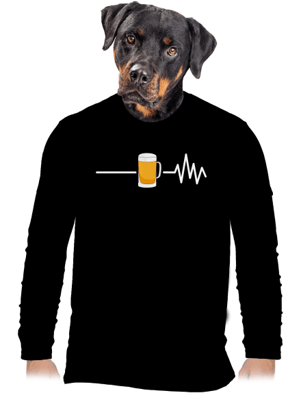 Beer help pánské dlouhý rukáv Black