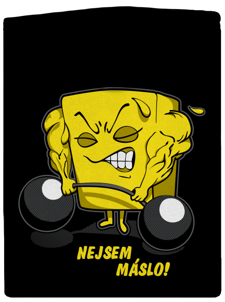 Nejsem máslo dámská mikina na zip Black