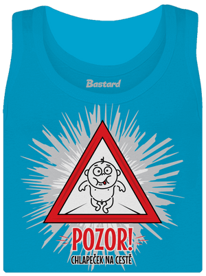 Chlapeček na cestě dámské tílko klasické Blue Atol