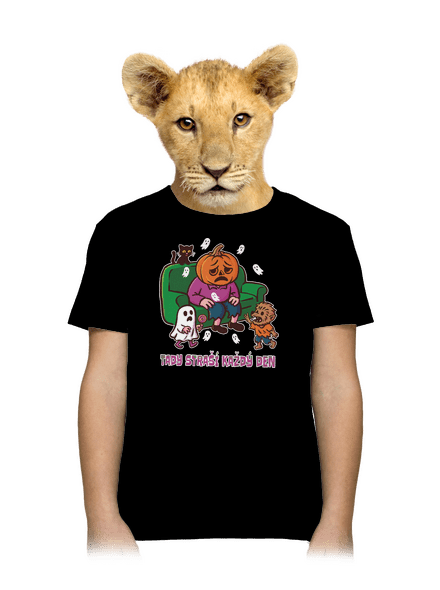 Tady straší každý den dětské tričko Black
