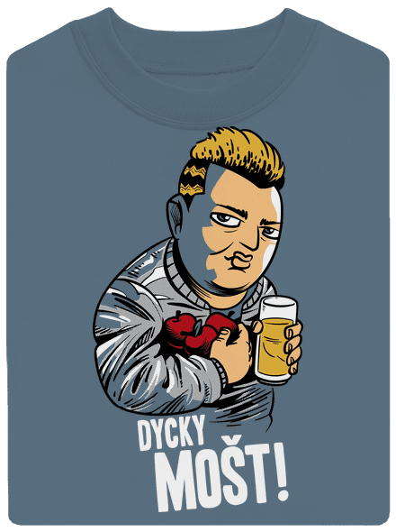 Dycky mošt unisex mikina bez kapuce Nordic Blue