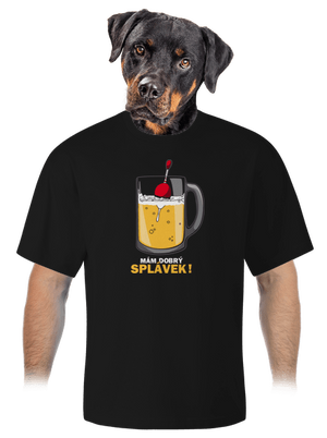 Splávek unisex tričko oversized Black