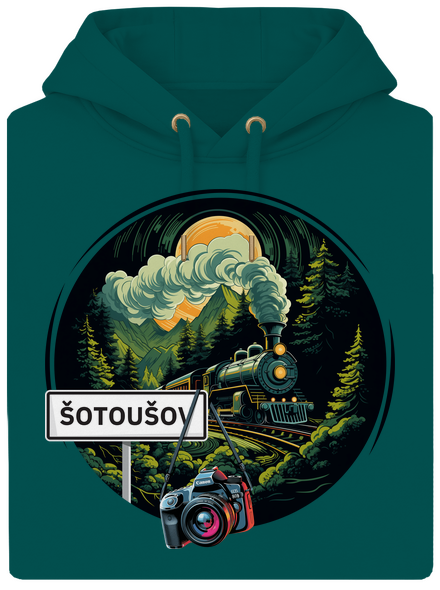 Šotoušov unisex mikina premium Emerald Green