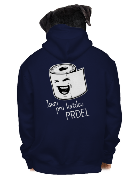 Prdel pánská mikina na zip Navy
