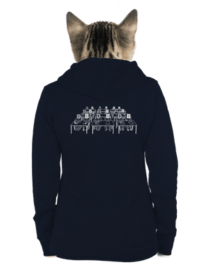 Cimrman: Debil, blbeček dámská mikina na zip Navy Mal