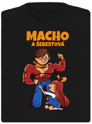 Macho a Šebestová dámské sportovní tričko Black