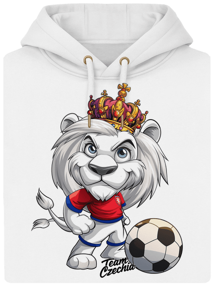 Fotbalový lev unisex mikina premium Snowwhite