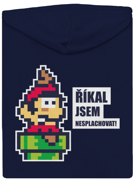 Nesplachovat pánská mikina na zip Navy