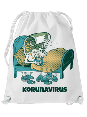 Korunavirus v posteli vak White