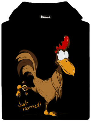 Novomanželé pánská mikina klokanka Black