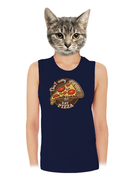 Pizza dámské tílko volné Navy