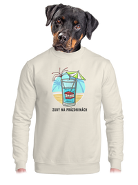 unisex mikina bez kapuce