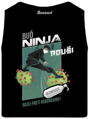 Ninja v rouši pánské tílko Black