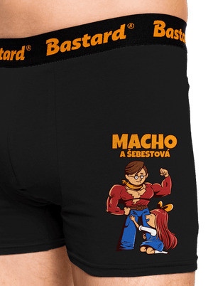 Macho a Šebestová boxerky Black