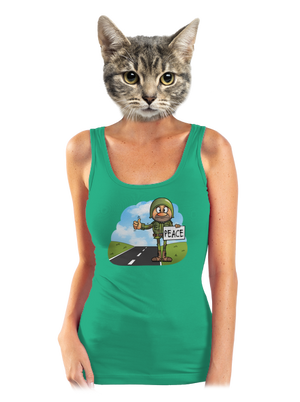 Peace dámské tílko klasické Mint Mal